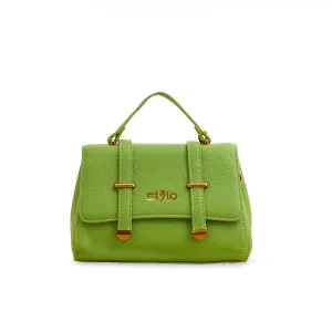 Green Formal Shoulder Bag P36148 Timeless Look Chic Craft
