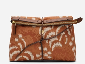 Stylish Edge Practical Utility Bag M/S Carry - Palm Jacquard/Cuoio