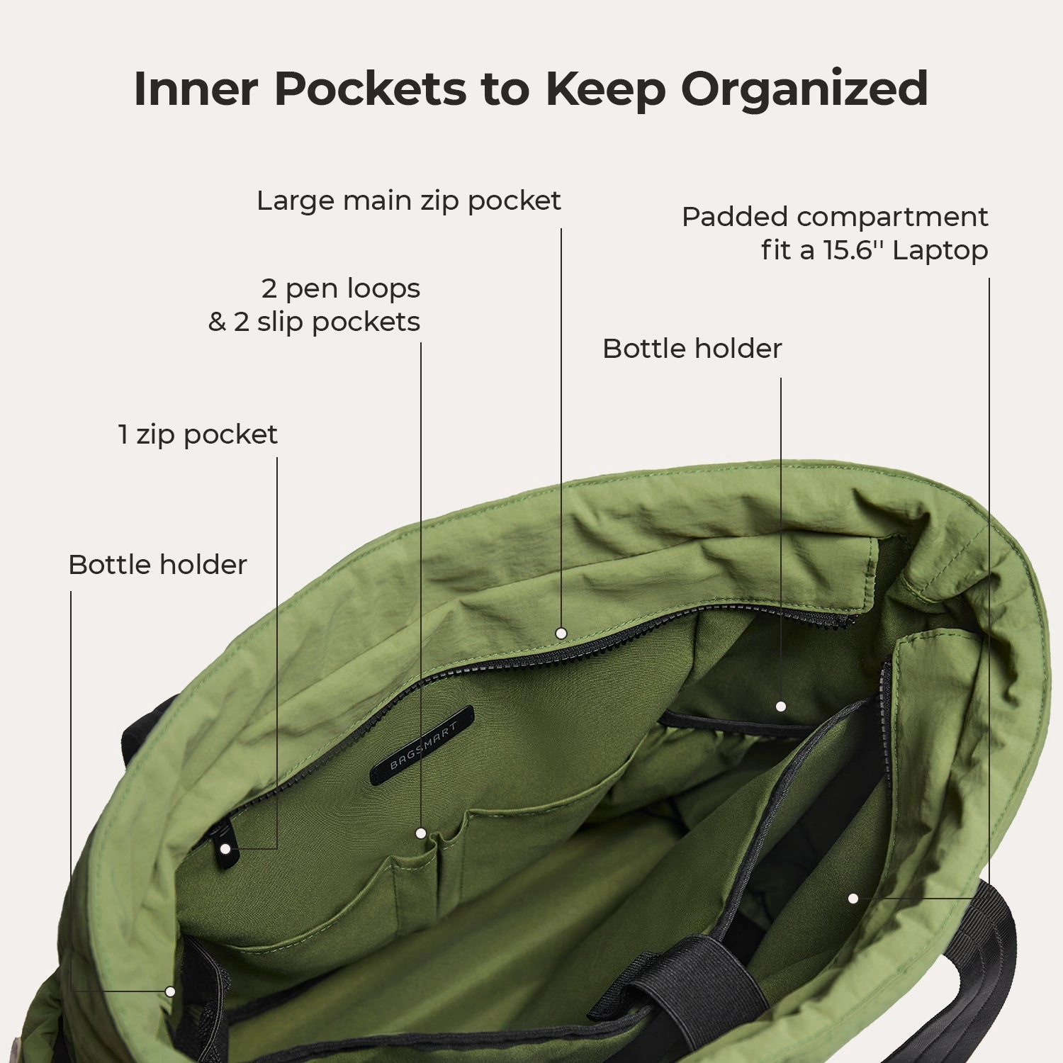 Paz 23L Tote Portable Comfort Urban Day