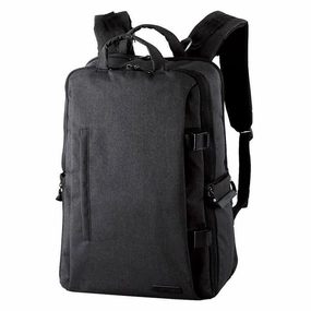 Casual Appeal Refined Texture ELECOM Off-Toco Backpack L Black