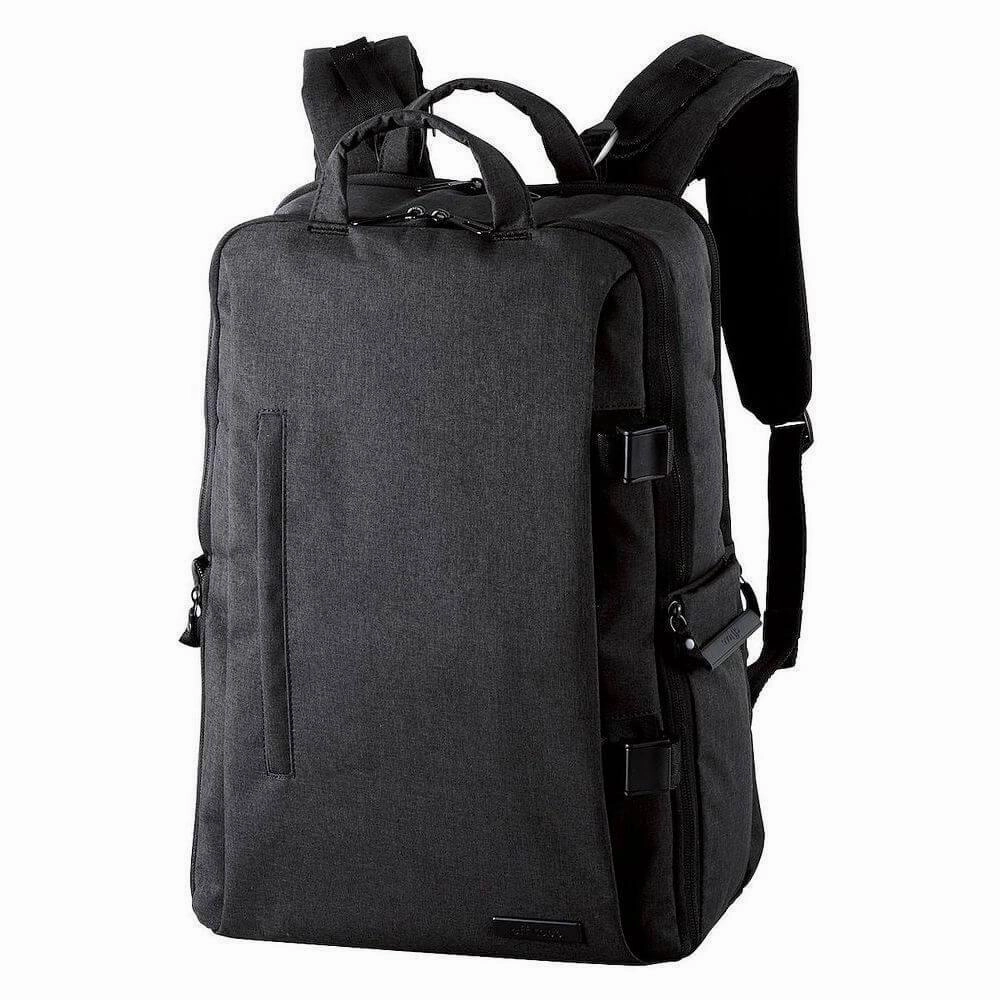 Casual Appeal Refined Texture ELECOM Off-Toco Backpack L Black