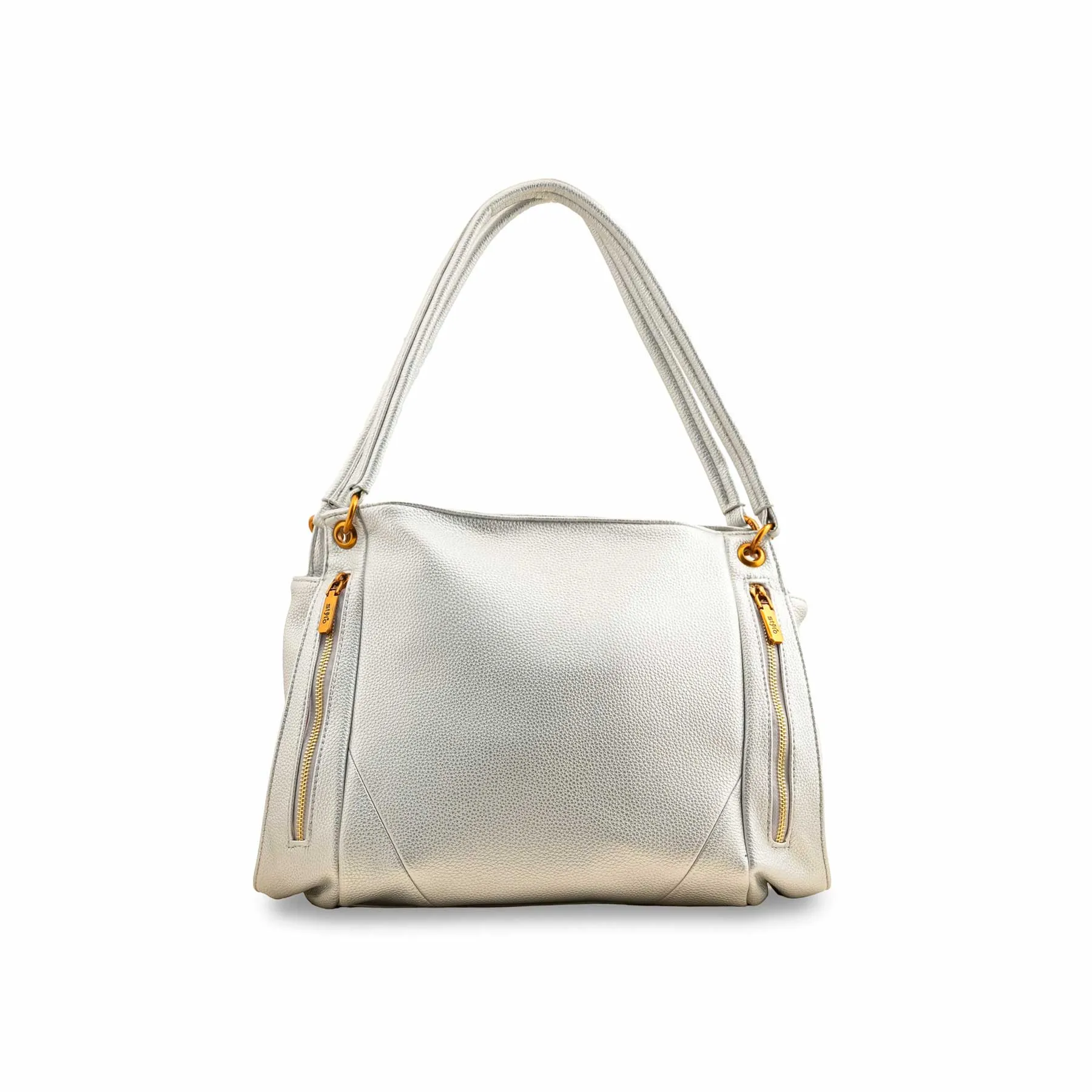 Silver Formal Shoulder Bag P36384 Functional Essential