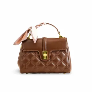 Brown Formal Shoulder Bag P36340 Elegant Shoulder Modern Minimalist