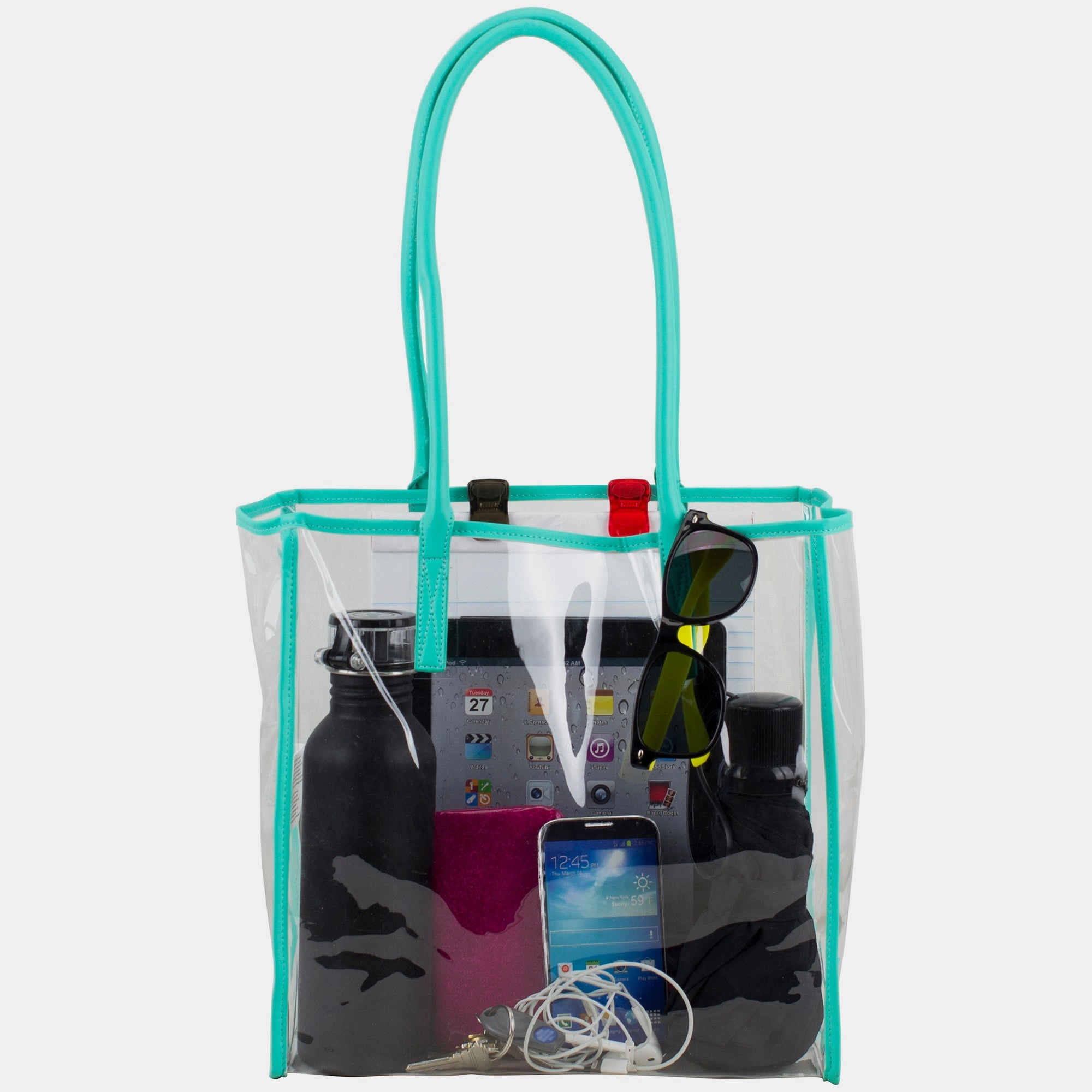 Clear Stadium Tote - Approved for NFL, PGA, NCAA, Transparent Bag Casual carry bag Durable Design