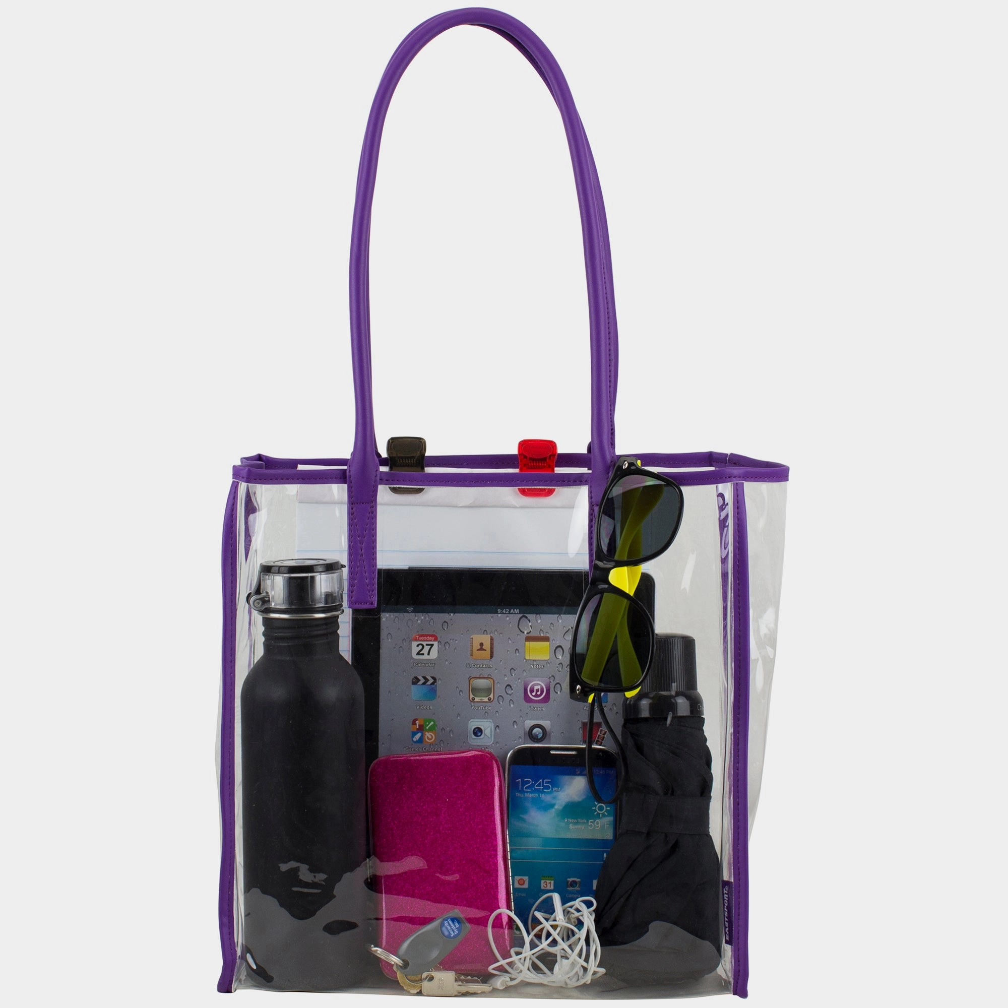 Clear Stadium Tote - Approved for NFL, PGA, NCAA, Transparent Bag Weekend Bag Practical Structure