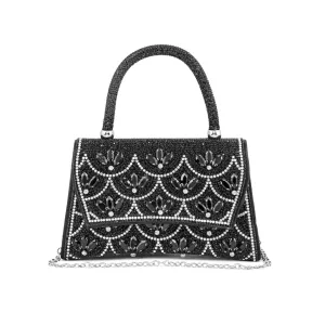 Versatile Style Black Fancy Shoulder Bag P24335
