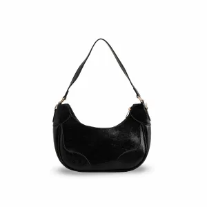 Functional Structure Black Formal Shoulder Bags P55732
