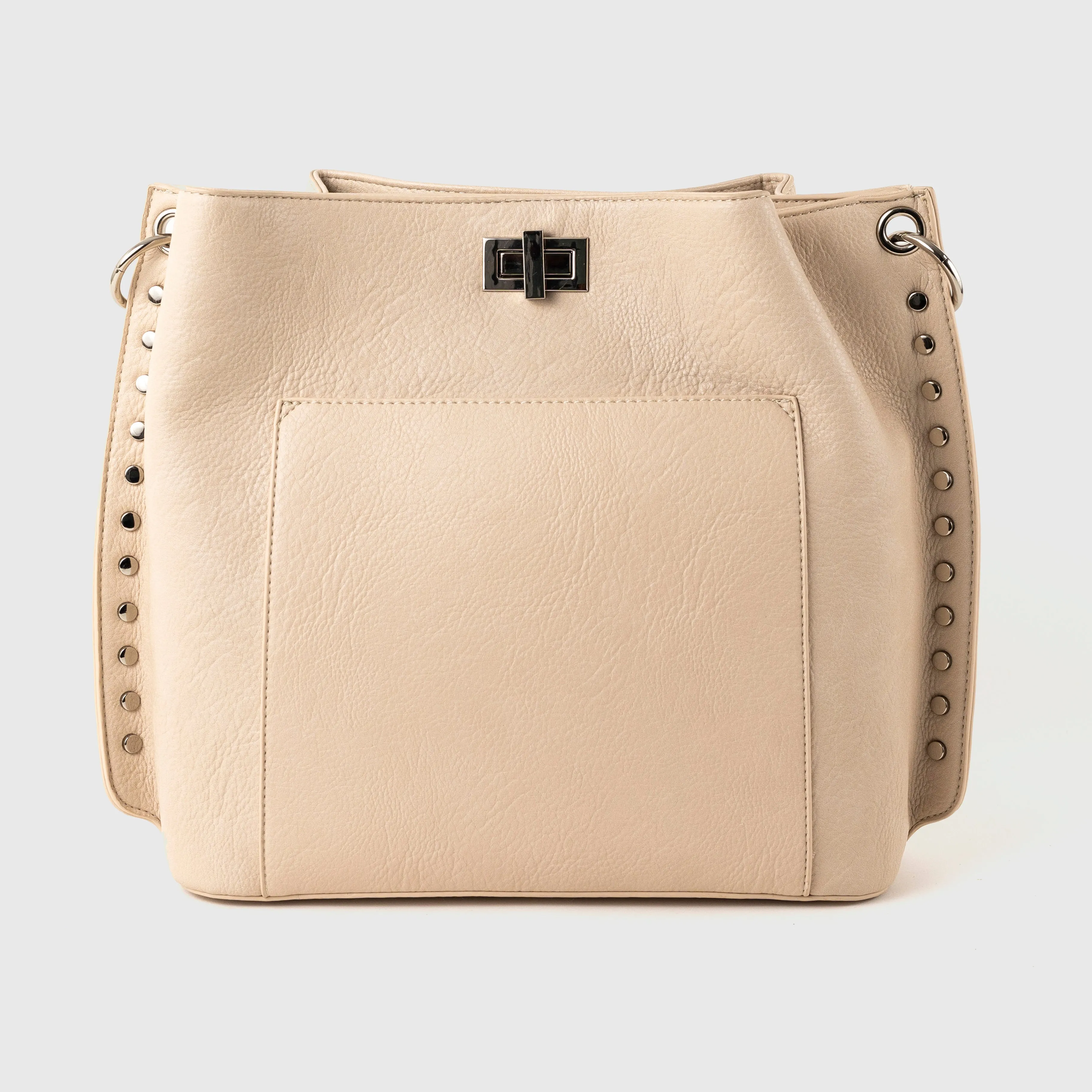 Triangle Tote - Cream Versatile design fits a wide range of occasions and outfits