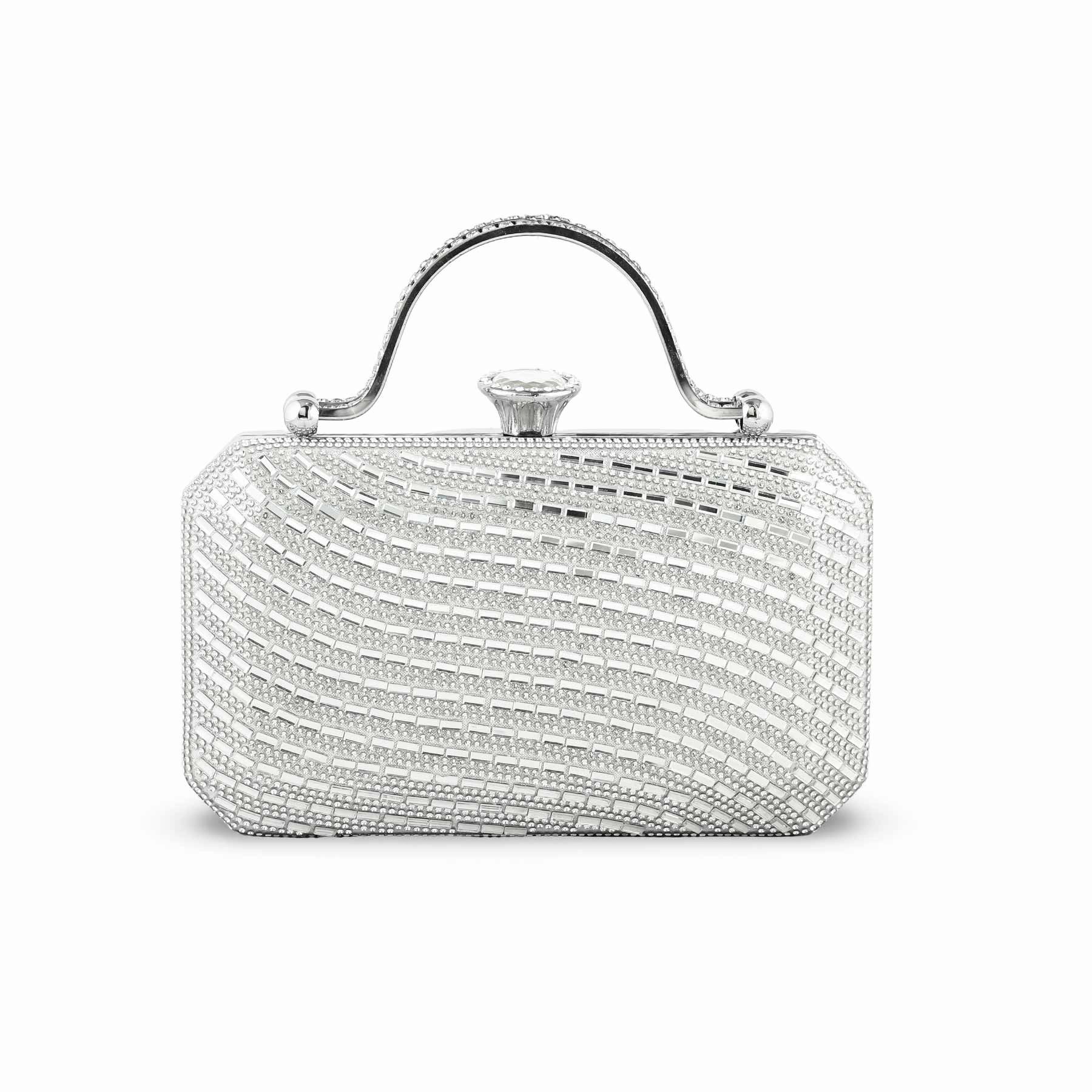 Silver Bridal Clutch p24259 Lightweight Motion
