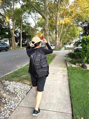 Practical Travel Gear Reusable Grocery Bag Storm Travel Backpack Luggage Bag, Black