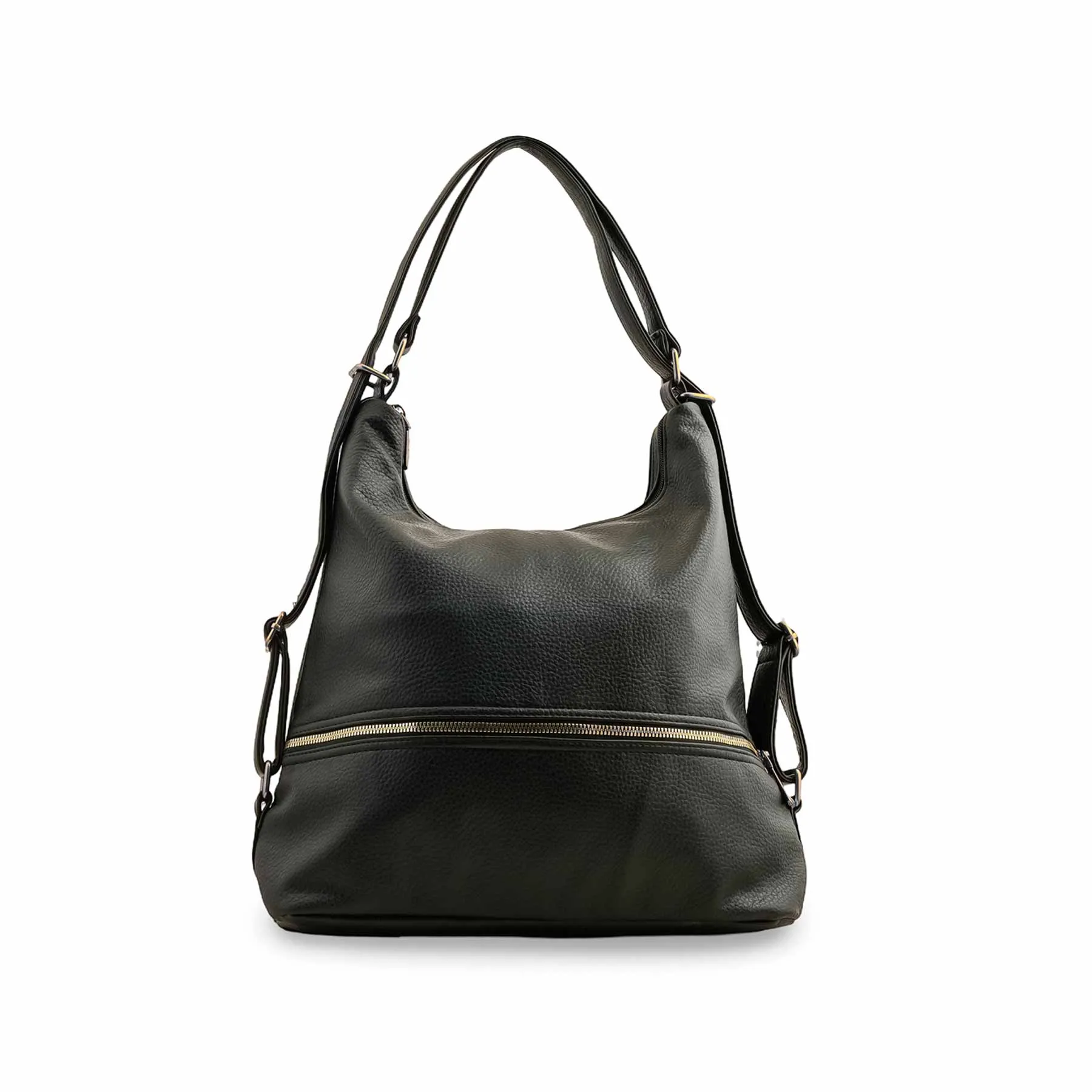 Sophisticated Form Black Formal Shoulder Bag For Women P36356