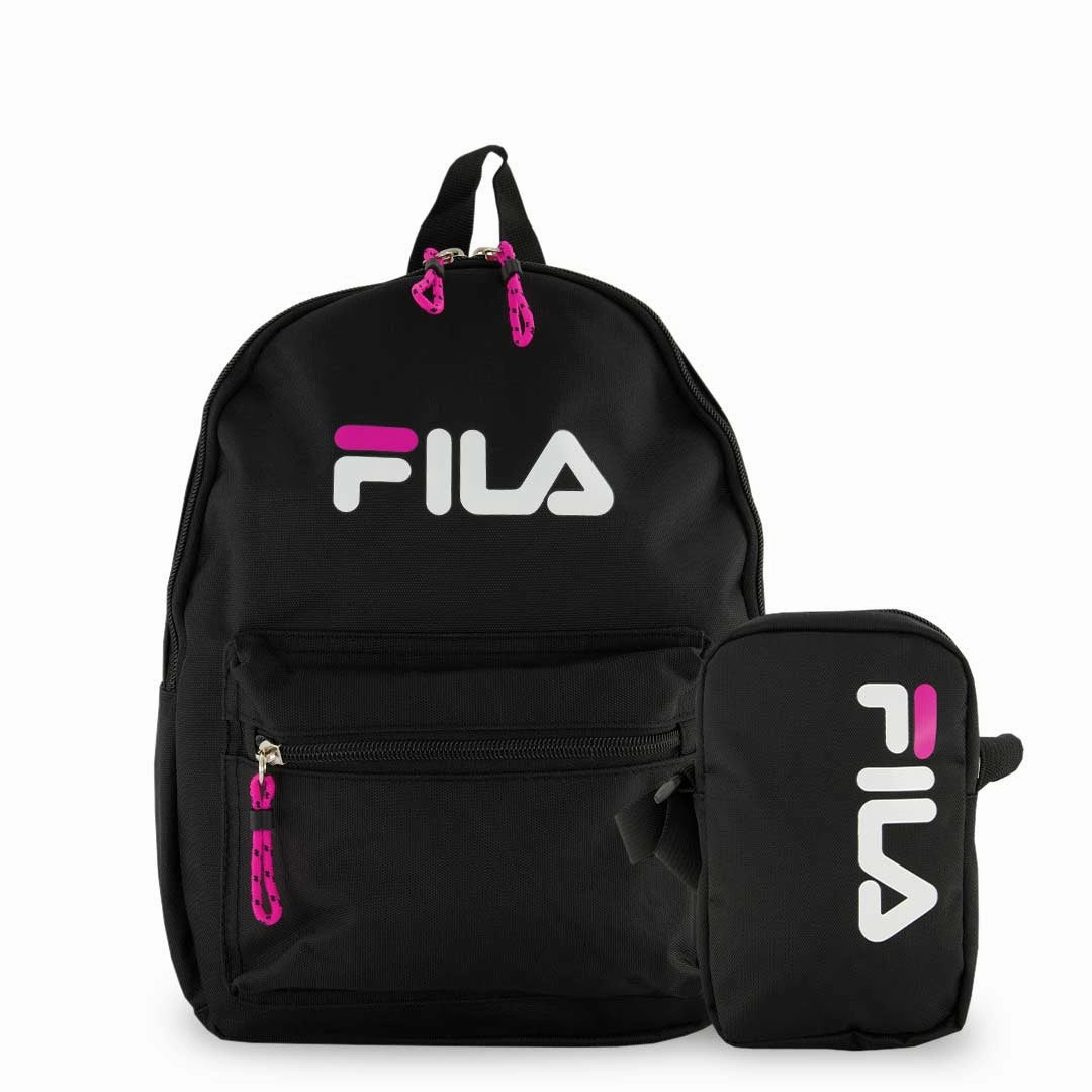 Modern Utility FILA - Rivera 2 Piece Mini Backpack and Shoulder Bag Set (FL-BP-2455-BK)