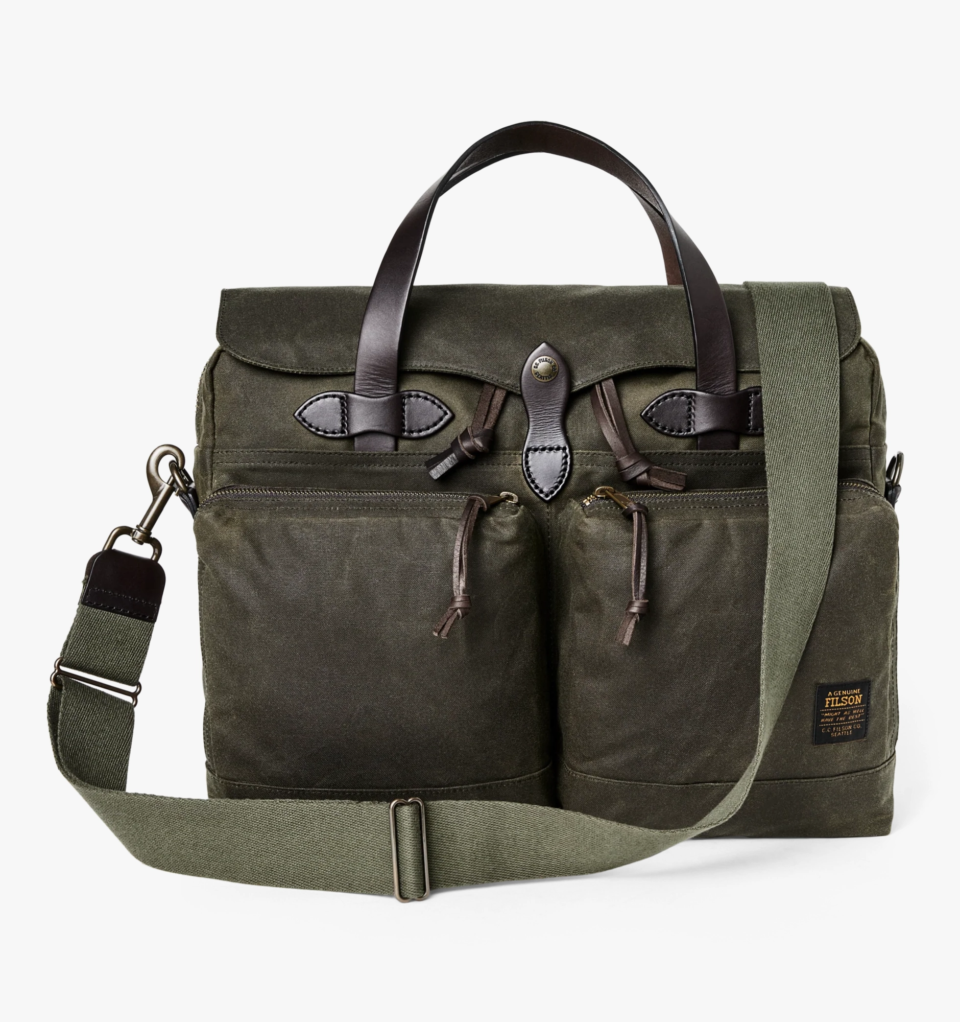 Filson 24 Hour Tin Cloth Briefcase Stylish Expression outdoor durability