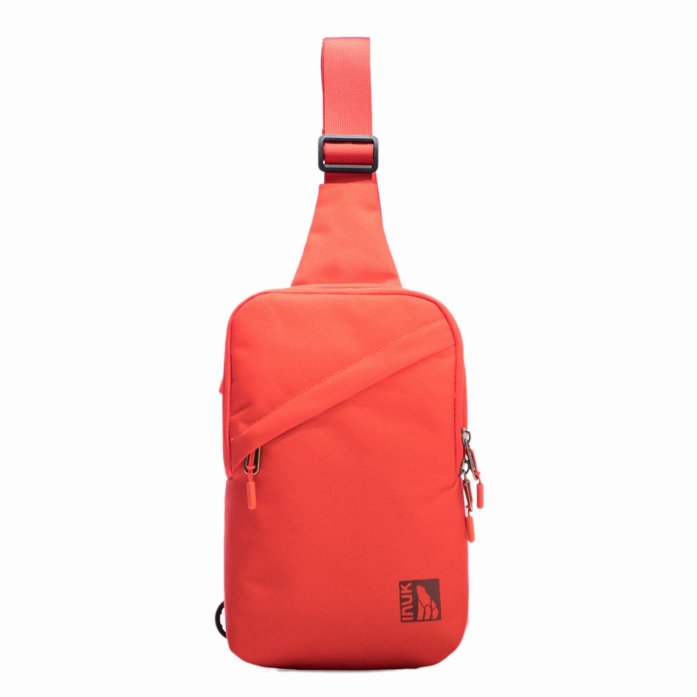 Work Purpose Fisher Crossbody Bag Set - Miracle Red 2pcs- Recycled Fabrics