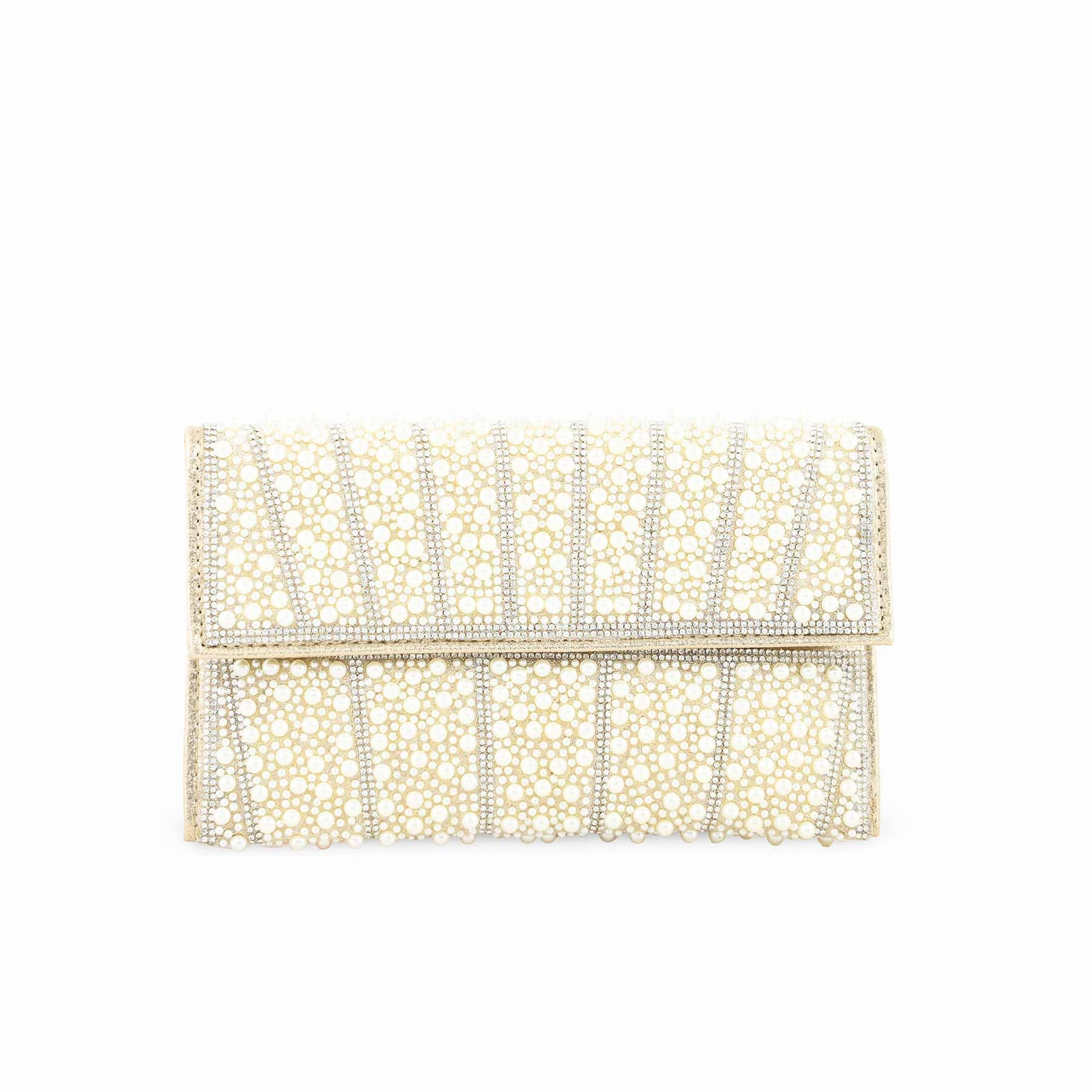 Beige Bridal Clutch P24354 Timeless Simplicity
