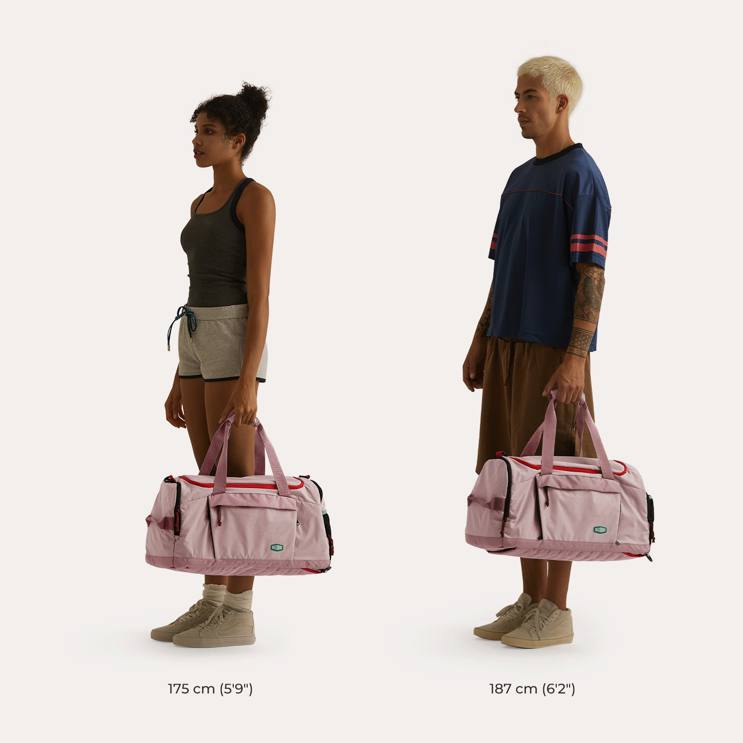 Eco Shopping Bag Lightweight Construction Minimal Look Focus Duffle Backpack