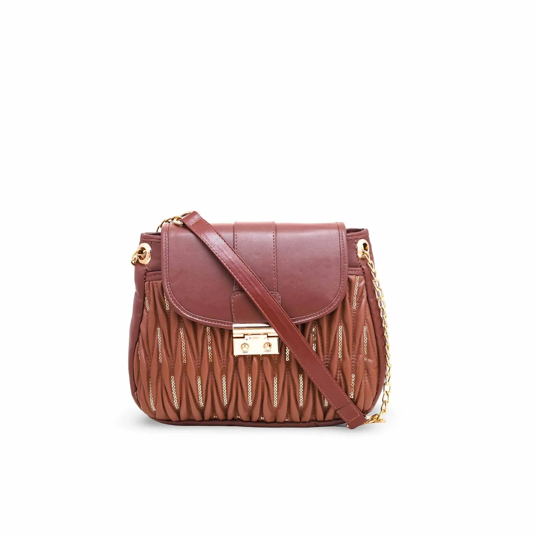 Brown Formal Shoulder Bag P55601 Effortless Style