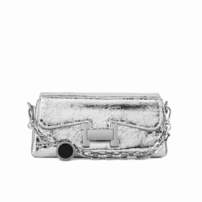 Office Bag Silver Formal Clutch P24126