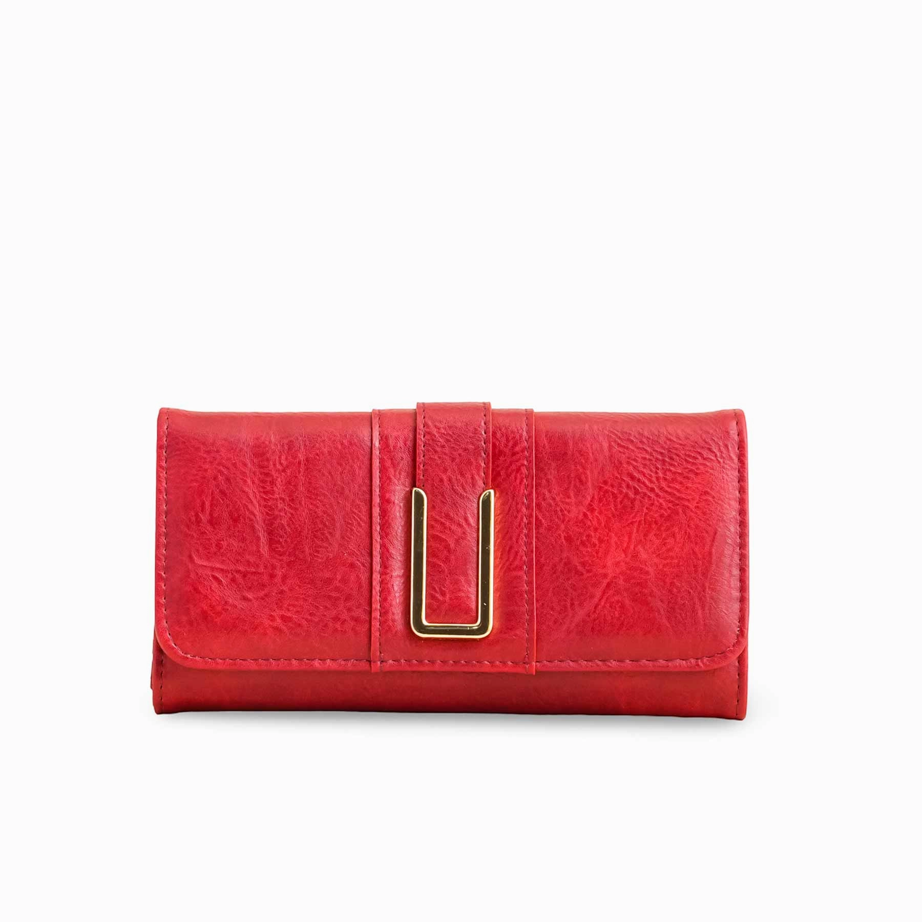 Red Casual Wallet For Women P70960 Minimal Utility