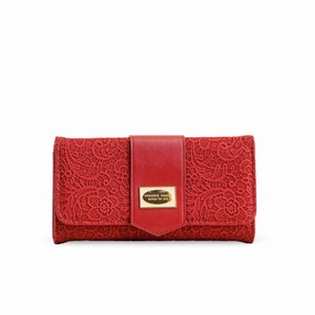 Quick Access Red Casual Wallet For Women P70977