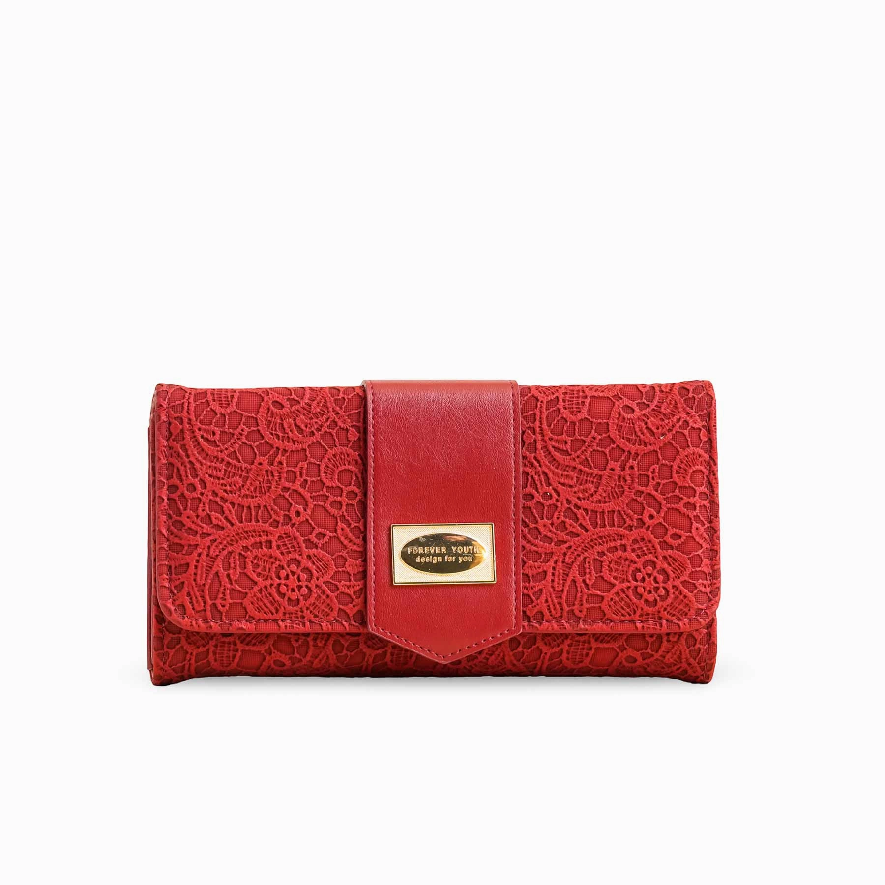 Quick Access Red Casual Wallet For Women P70977