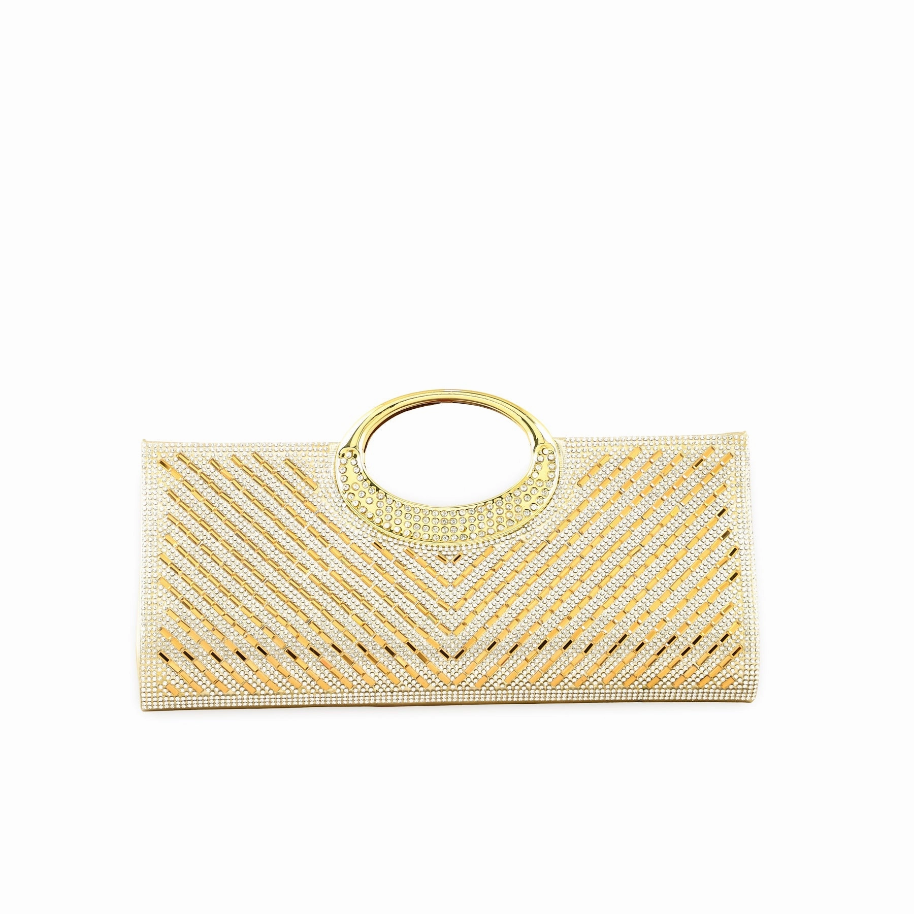 Golden Bridal Clutch p24266 Secure Storage