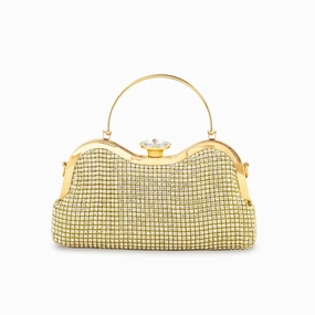Golden Bridal Clutch P24297 Multi Pocket Bag
