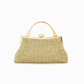 Daily Lifestyle Functional Look Golden Bridal Clutch P24317