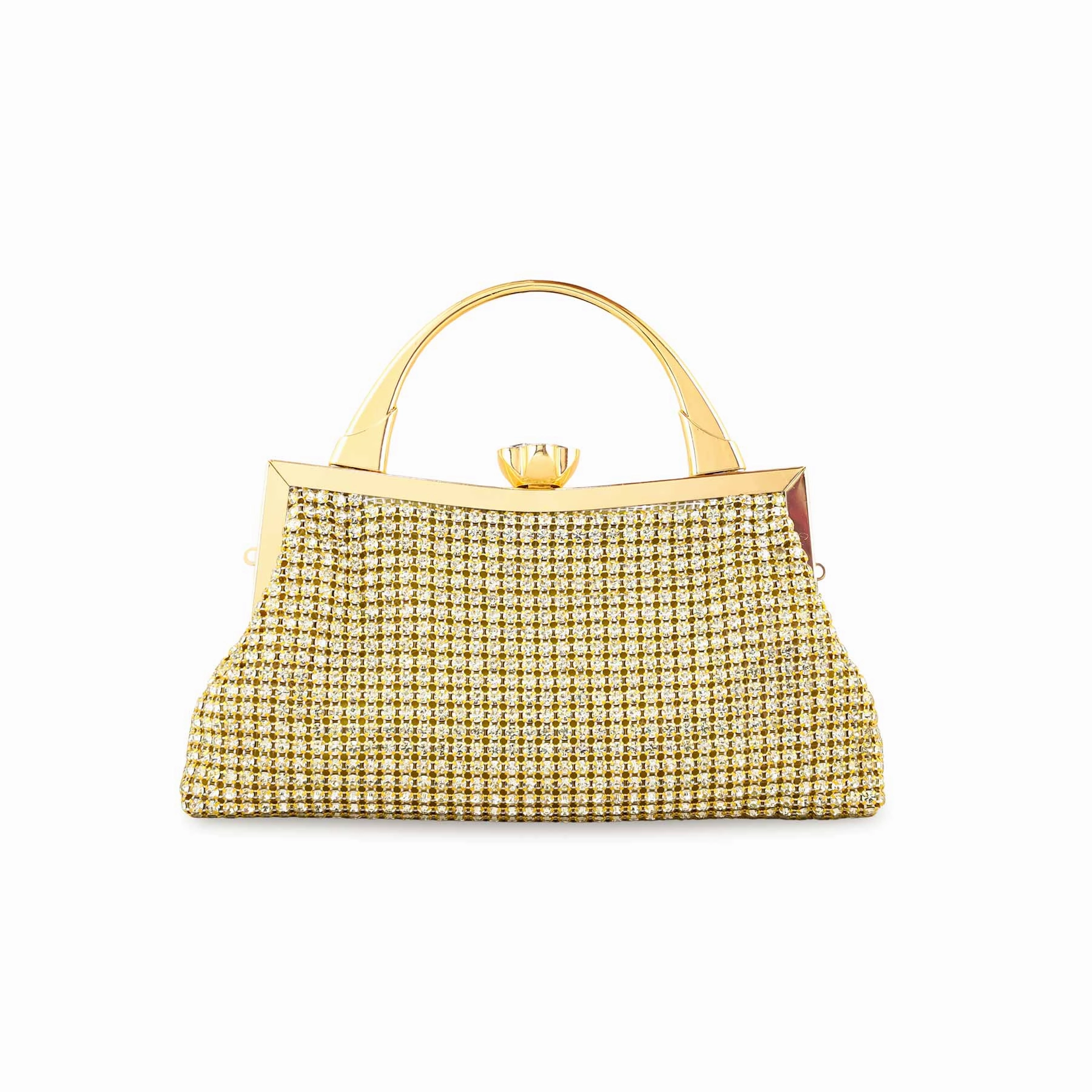 Daily Lifestyle Functional Look Golden Bridal Clutch P24317