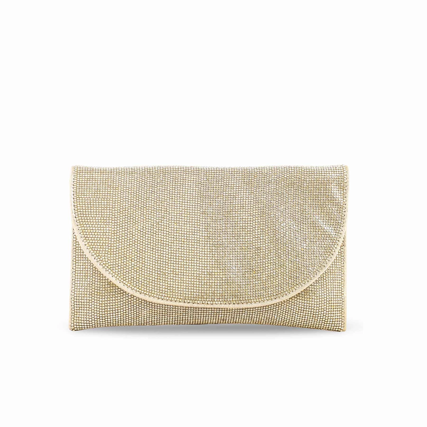 Golden Bridal Clutch P24352 Modern Functionality Easy Access