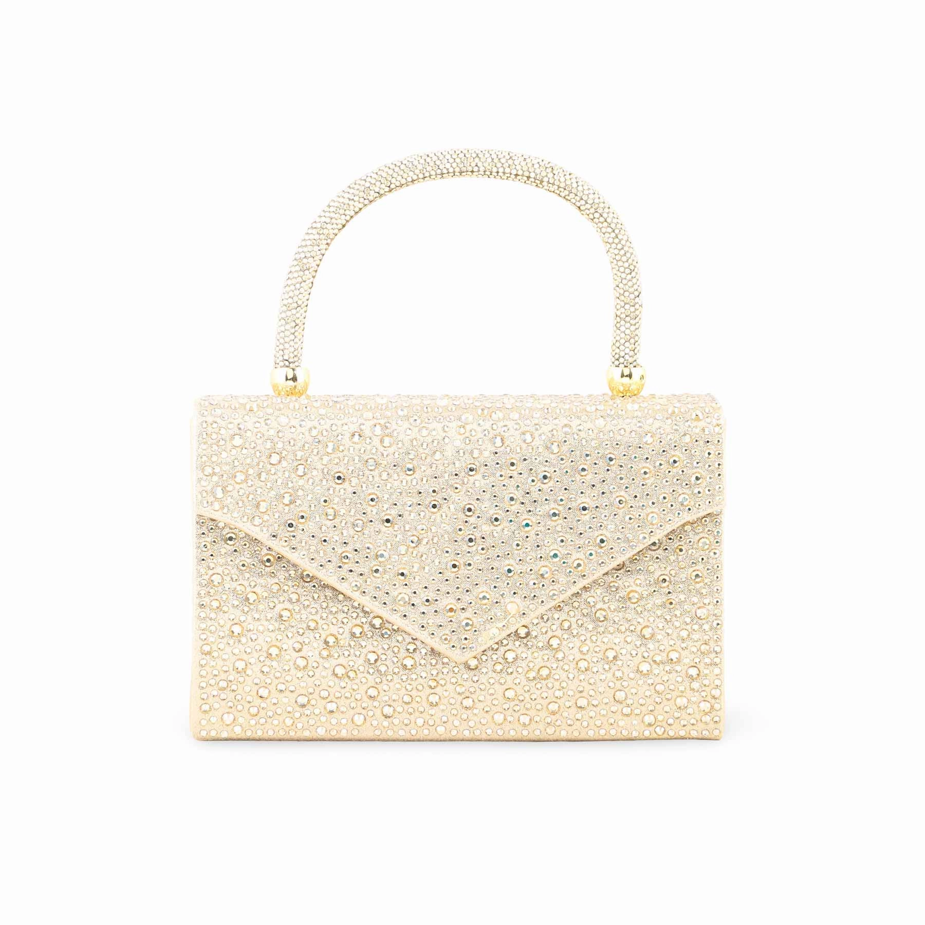 Simple Lifestyle Golden Bridal Clutch P24370