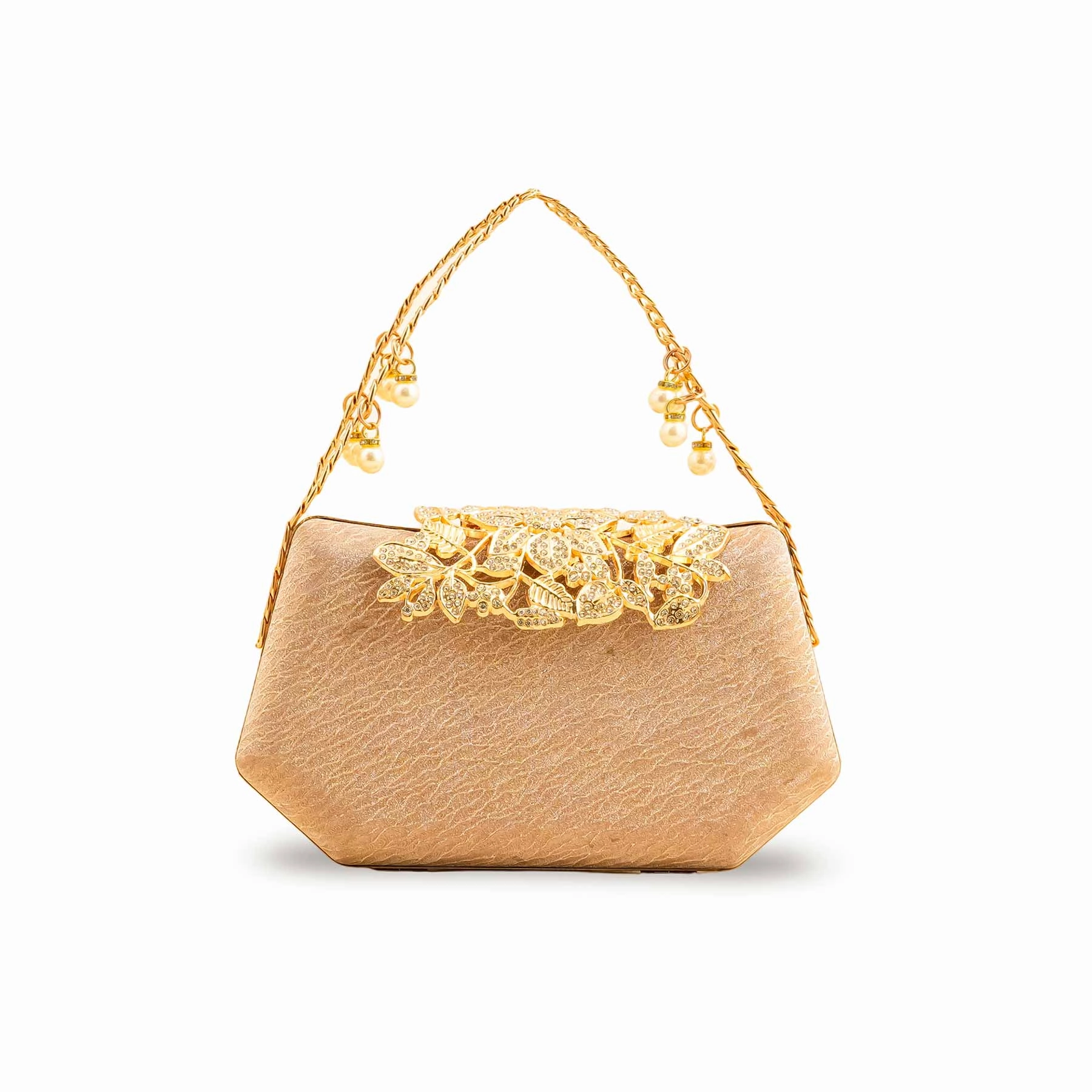Golden Fancy Clutch P15393 Effortless Style