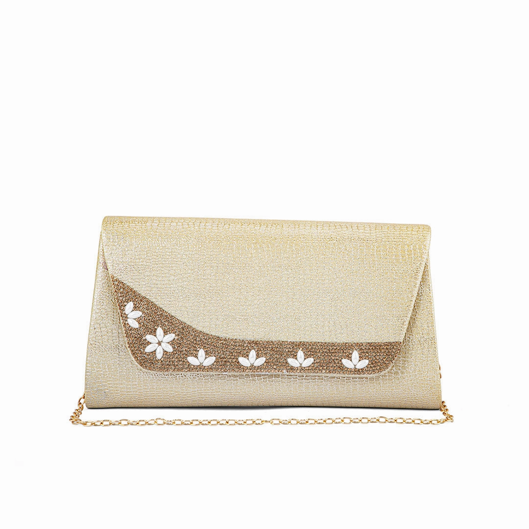 Portable Organizer Golden Fancy Clutch P24174