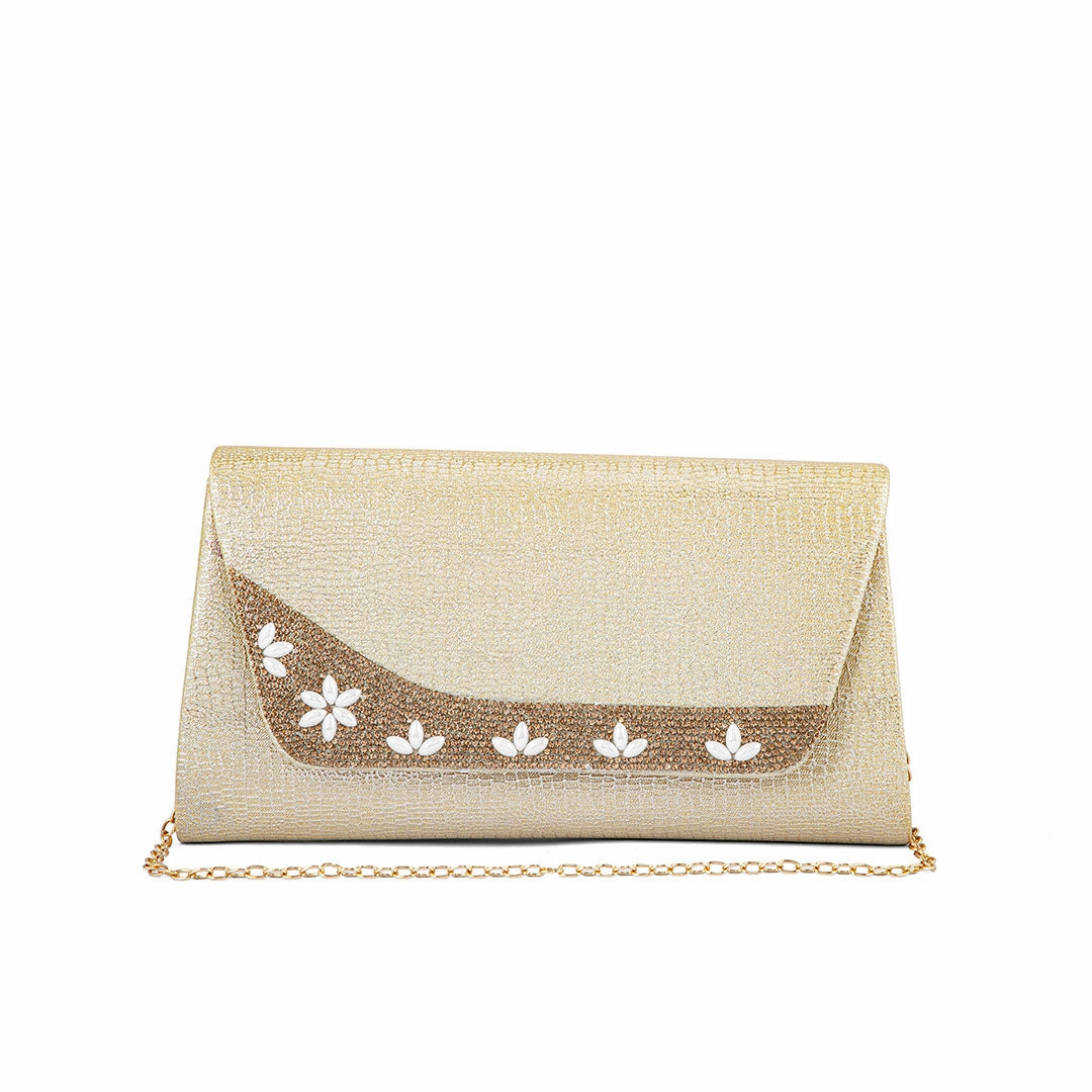 Fashion Impression Golden Fancy Clutch P24174