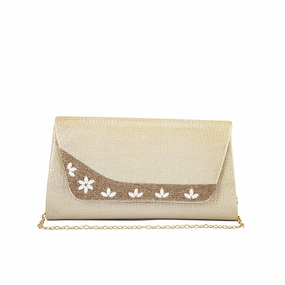 Fashion Impression Golden Fancy Clutch P24174