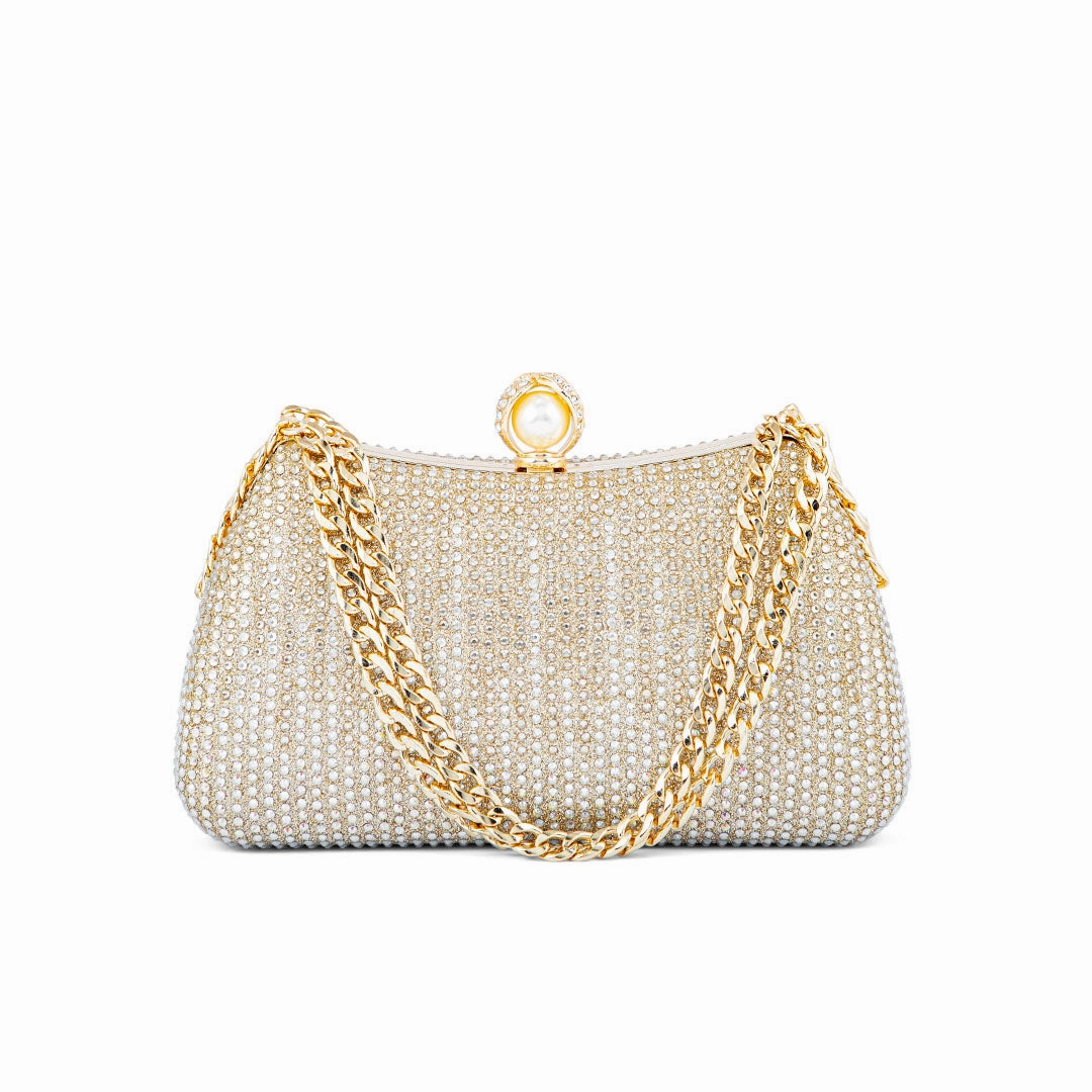 Versatile Bag Golden Fancy Clutch P24182