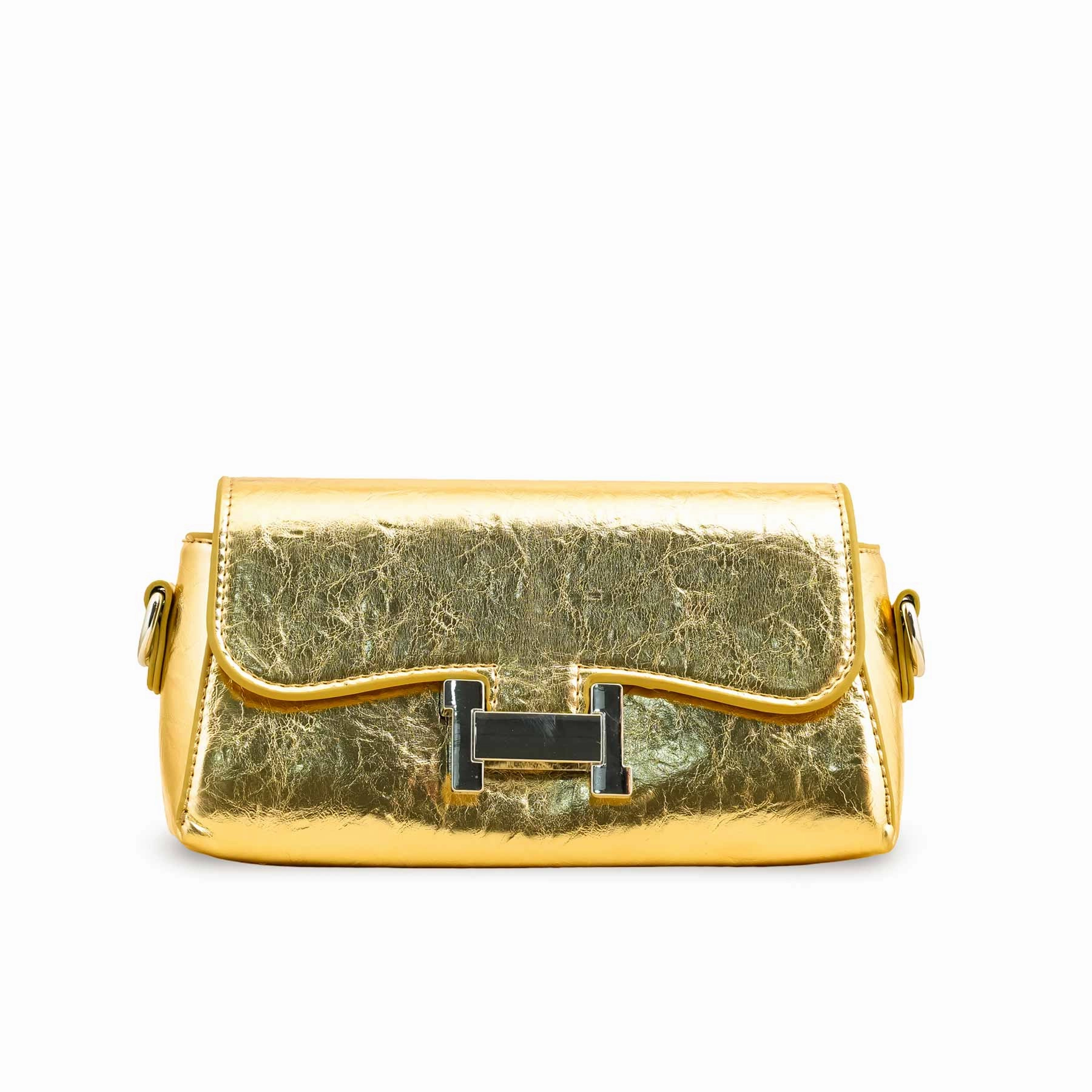 Golden Formal Clutch P24111 Stylish Everyday Bag