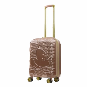 Mickey Mouse Rolling Luggage F??L Disney Luggage 22.5" Rose Gold Quick and Easy Access