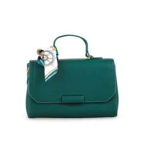 Green Formal Shoulder Bag For Ladies P36300 Compact accessory Minimal Appeal