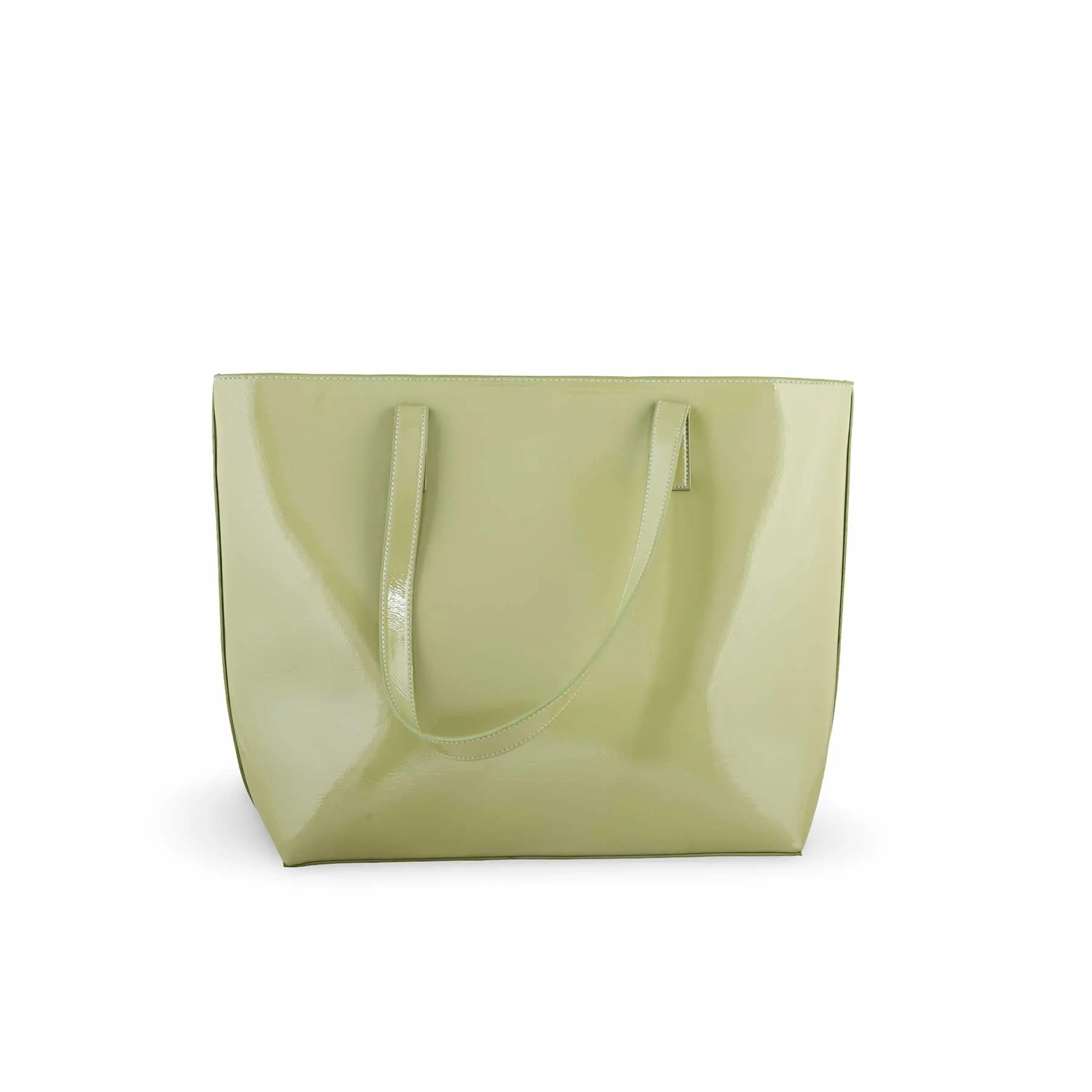 Classic Beauty Soft Leather Design Green Formal Shoulder Bag P55680