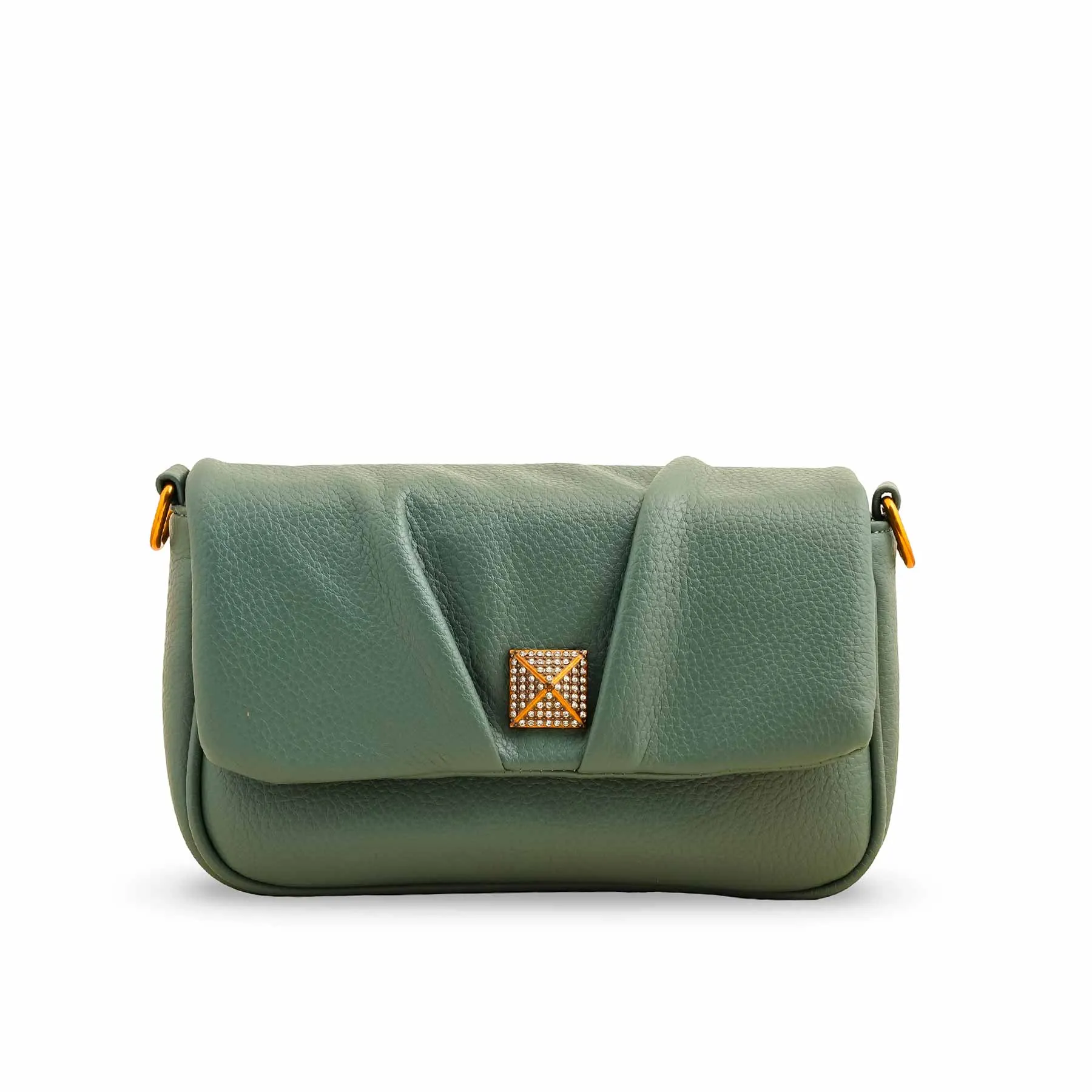 Minimal Style Comfort Style Green Women Formal Shoulder Bag P36375