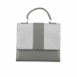 Compact Shopper Grey Casual Shoulder Bag For Women P55692
