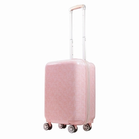 Mesh Pocket Hello Kitty Pose All Over 22" Hard-Sided Luggage Pink