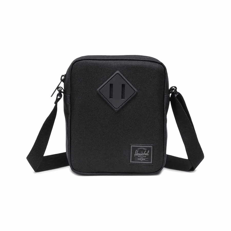Utility Storage Bag Practical Accessory HERSCHEL HSC S423 HERITAGE CROSSBODY-BLACK TONAL