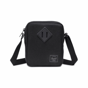 Utility Storage Bag Practical Accessory HERSCHEL HSC S423 HERITAGE CROSSBODY-BLACK TONAL