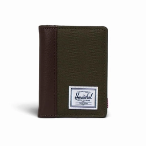 HERSCHEL HSC S424 Gordon Wallet-I.Green/C.Coffee Airline Compliant Road Packing