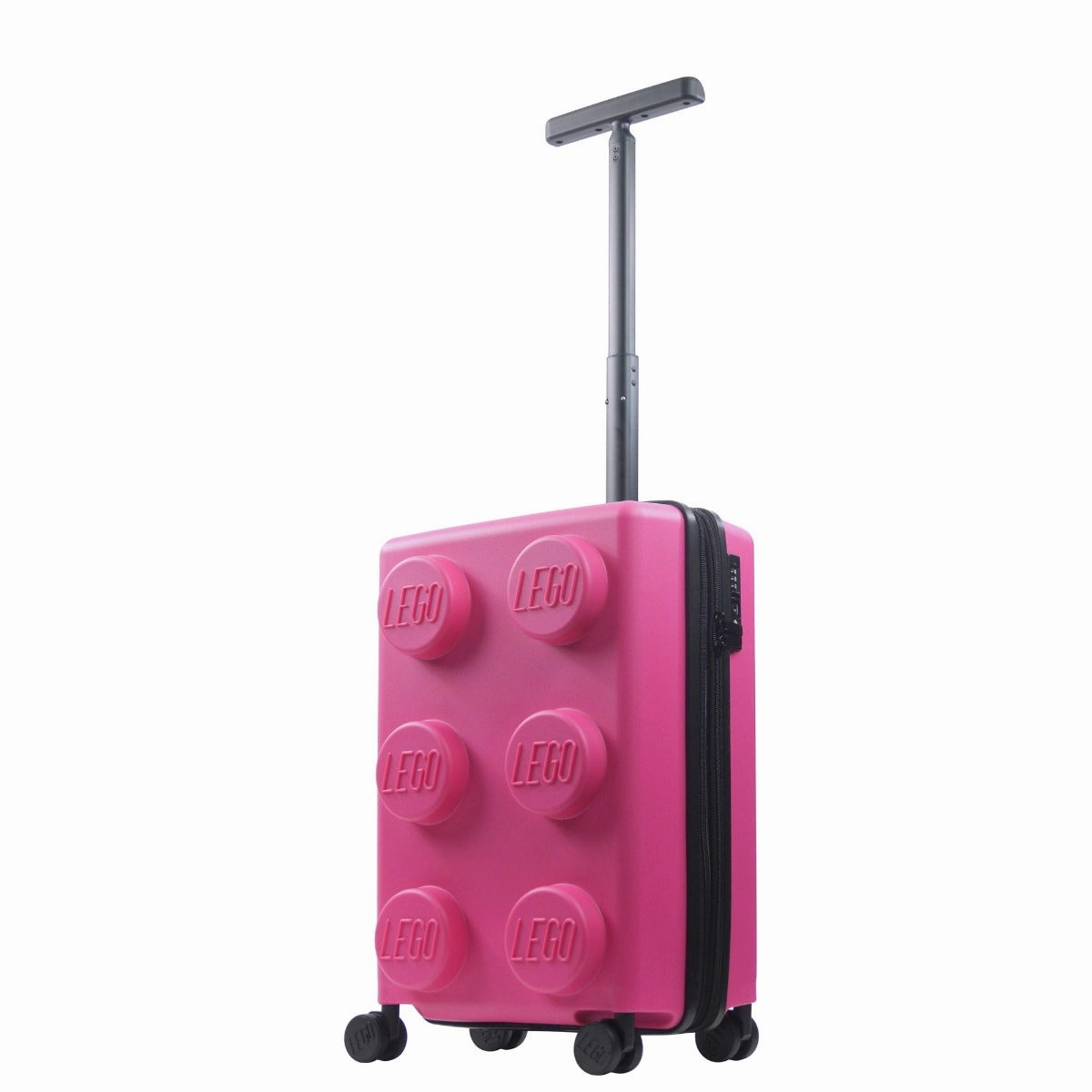 LEGO? Signature Brick Hot Pink Expandable 22" Carry-on Luggage Historic Town