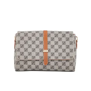 Modern Shape Khaki Formal Hand Bag P36253