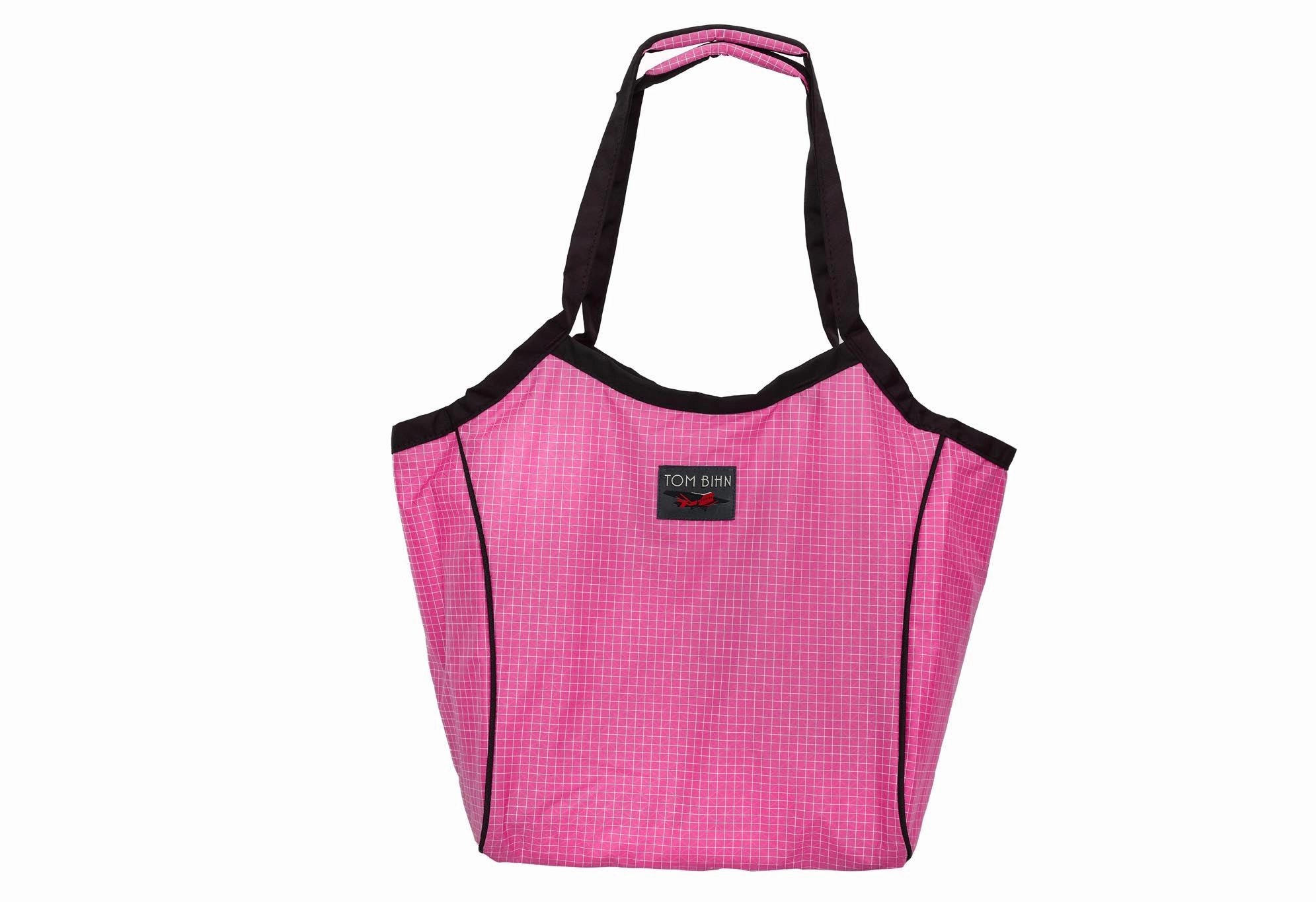 Embroidered Shopper Large Open-Top Shop Bag