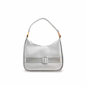 Compact Fit Silver Formal Shoulder Bag P36382